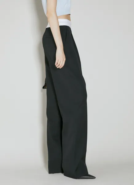 Pleated Wool Pants