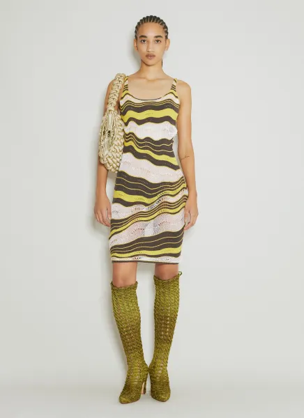 Wave Knit Midi Dress