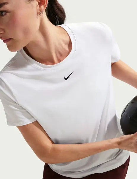 Nike One Classic DRI-Fit Crew Neck T-Shirt White