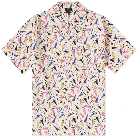 A.P.C. Lloyd Boat Print Vacation Shirt