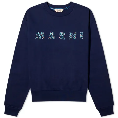 Floral Logo Crew Sweat