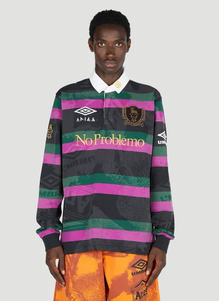 Stripe Print Rugby Shirt