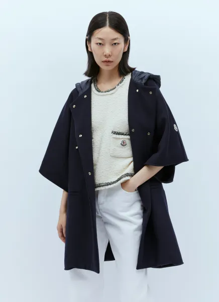 Wool Hooded Cape