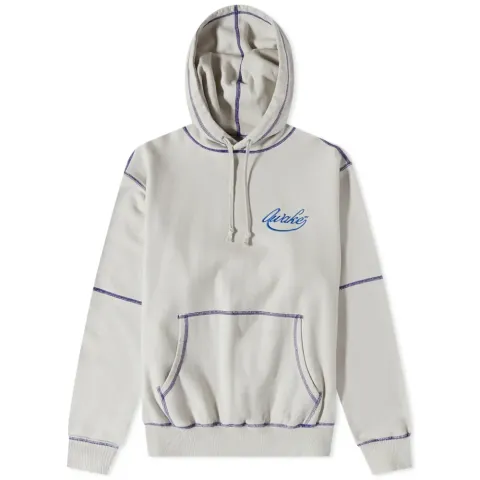 Contrast Stitch Logo Hoodie
