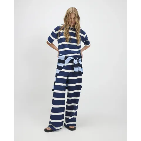 River Island Horizontal Stripe Wide Leg Joggers