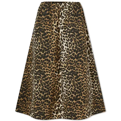 Printed Cotton Elasticated Maxi Skirt