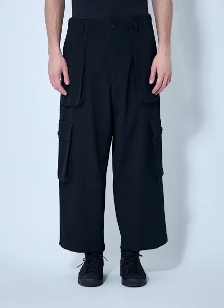 Wool Drawstring Track Pants