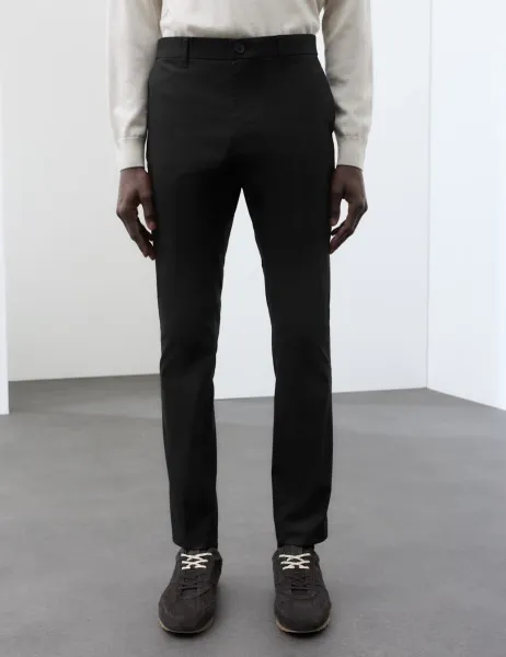 Autograph Slim Fit Super Lightweight Chinos Black