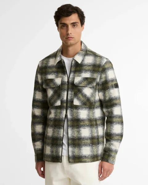Clayton Fleece Check Overshirt