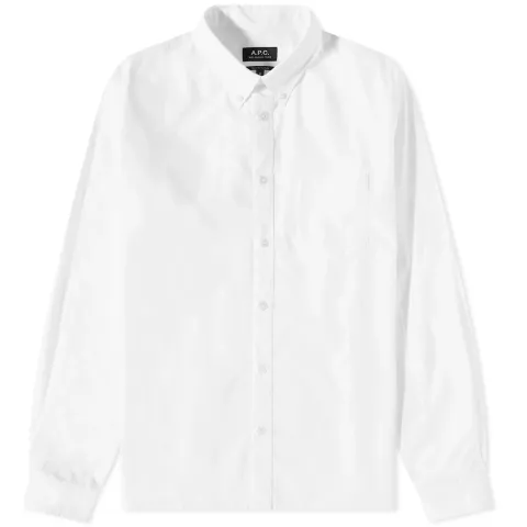 A.P.C. Eduoard Logo Button Down Shirt