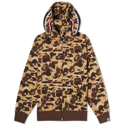Cookie Camo 2 Shark Full Zip Hoodie