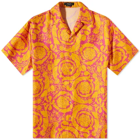 Baroque Abstract Print Vacation Shirt