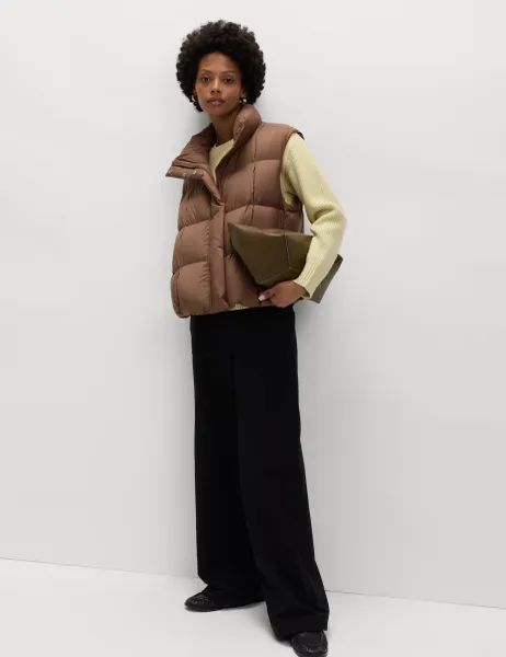 Marks & Spencer Stormwear Quilted Pleat Gilet
