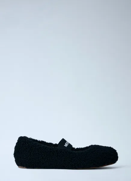 MB Shearling Ballerina Flats