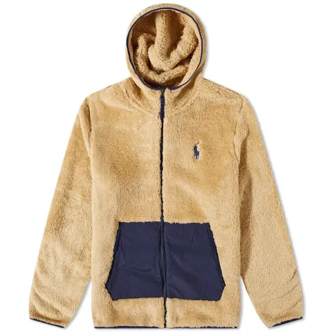 Zip Hooded Sherpa Fleece