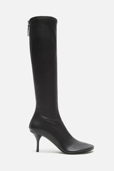 High leather boots