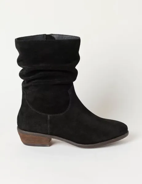 FatFace Suede Slouch Mid Calf Boots