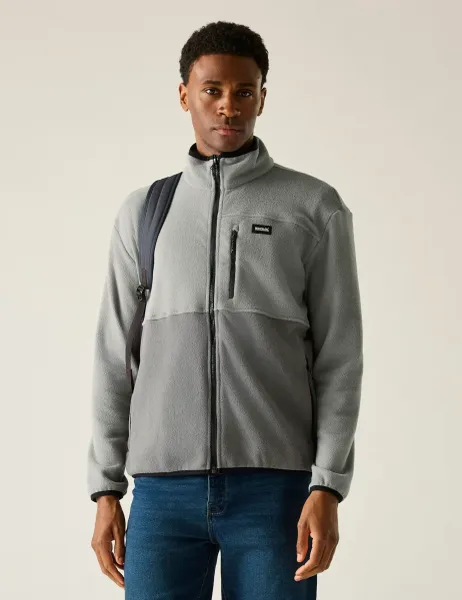 Regatta Frankie Colour Block Zip Up Fleece Grey