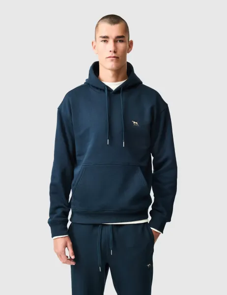 Rodd & Gunn Otago Cotton Rich Hoodie Navy