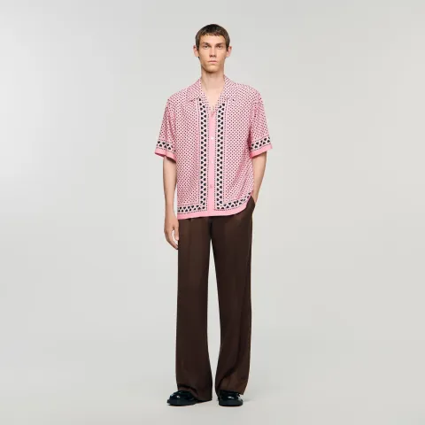 Heart motif flowing shirt
