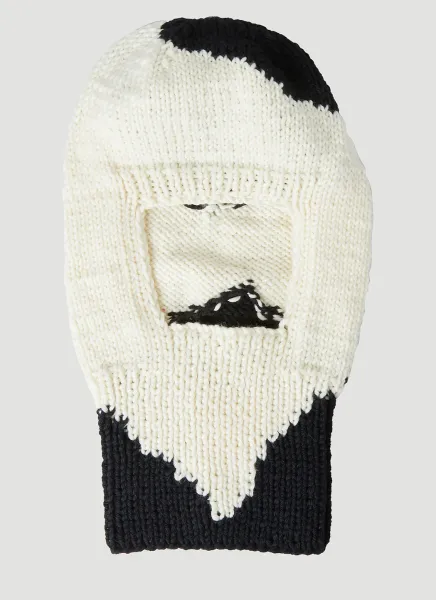 Hand Knitted Cow Balaclava
