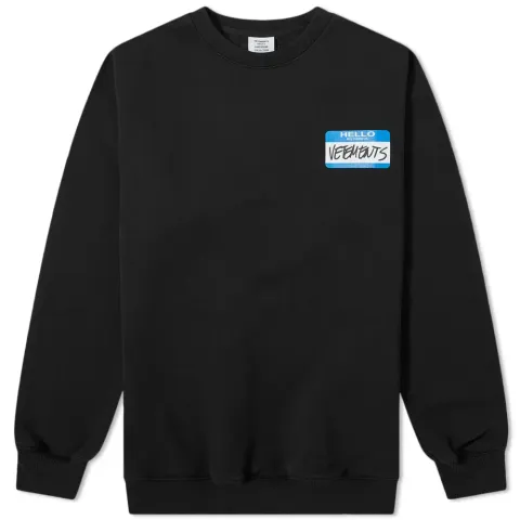 My Name Is Oversized Crew Sweat