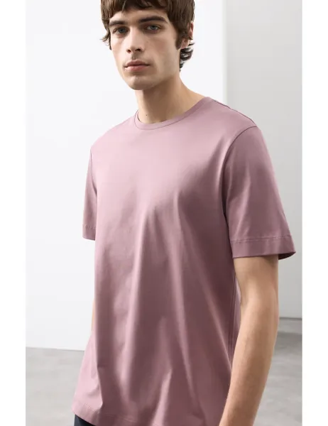 Autograph Pure Supima Cotton Performance Crew Neck T-shirt Dusted Pink