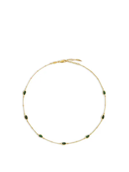 Missoma Green Malachite Stone Choker 18kt Gold Vermeil