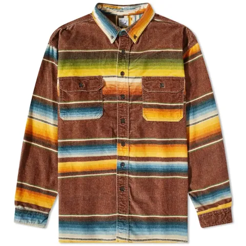 Loose Fit Mexican Rag Print Shirt
