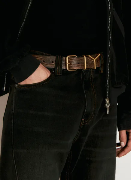 Y Leather Belt
