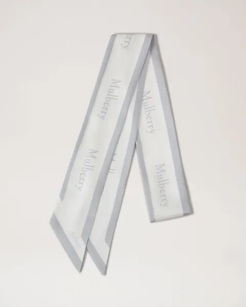 Skinny Scarf - Logo Border