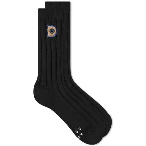 Embroidered Logo Sock