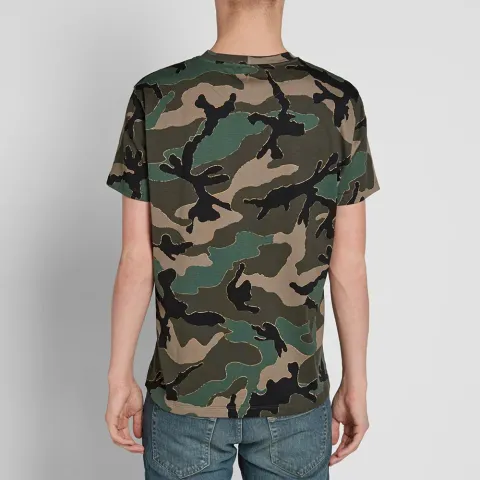 Stud Detail Camo Tee