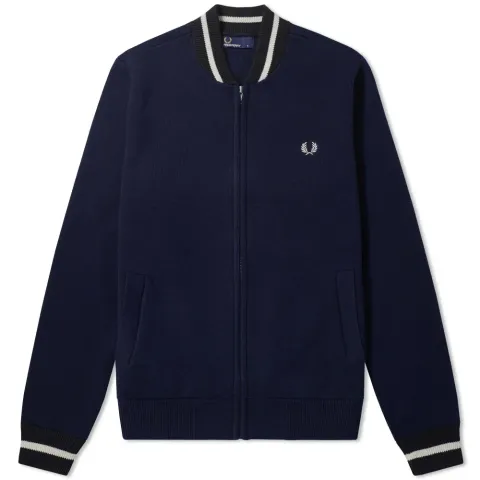 Fred Perry Tipped Bomber Cardigan