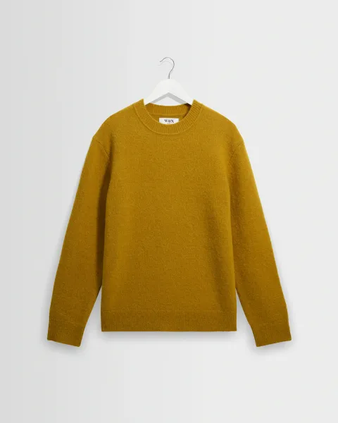 Wax London Wilde - Olive Fluffy Wool Crewneck