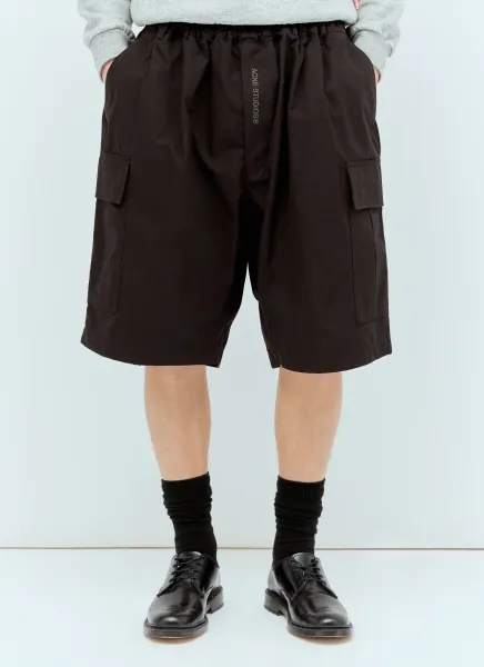 Logo Embroidery Ripstop Shorts