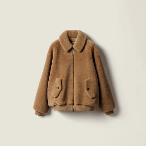 Shearling blouson jacket