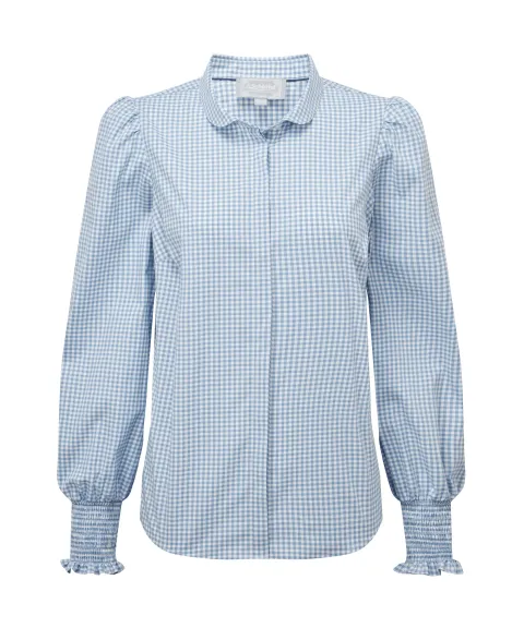 Schöffel Country Flora Gingham Shirt - Denim Blue
