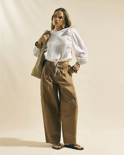 River Island Barrel Leg Cargo Trousers