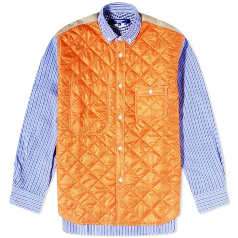 Broad Stripe Quilted Over shirt