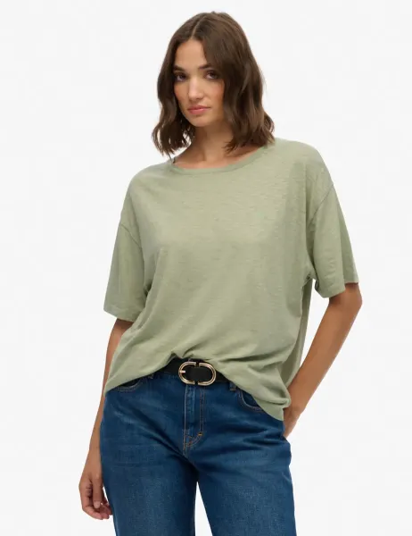 Superdry & Co Cotton Rich Oversized T-Shirt Green
