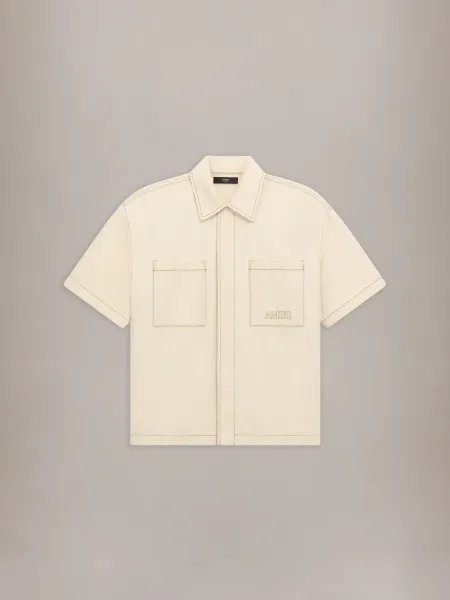 DENIM SHIRT - Ecru