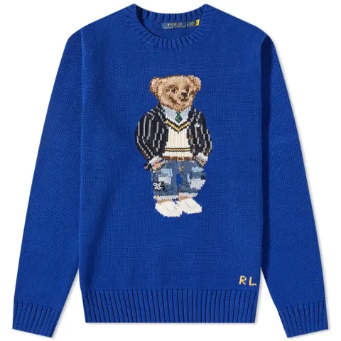 Preppy Bear Intarsia Knit