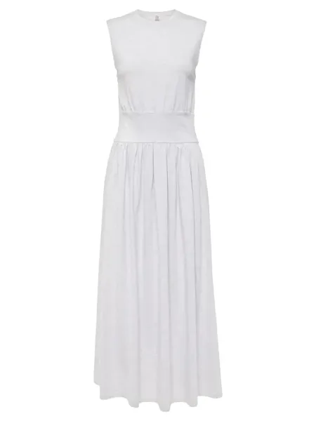 cotton tea dress P.grey melange