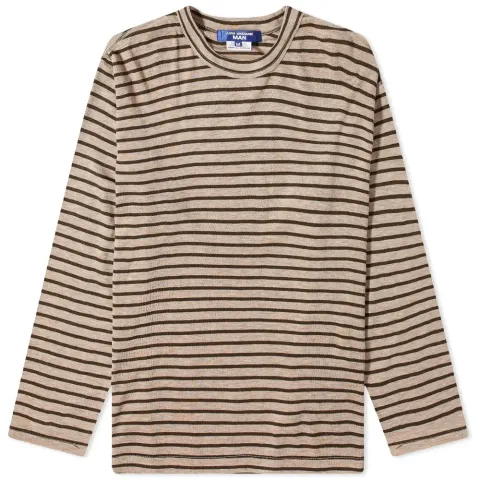 Long Sleeve Striped Wool Tee