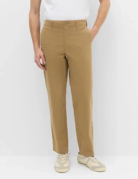 Marks & Spencer Regular Fit Stretch Chinos Butterscotch