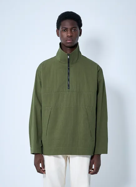 Stand Collar Anorak Jackets