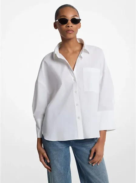 Michael Kors Stretch Cotton Poplin Shirt