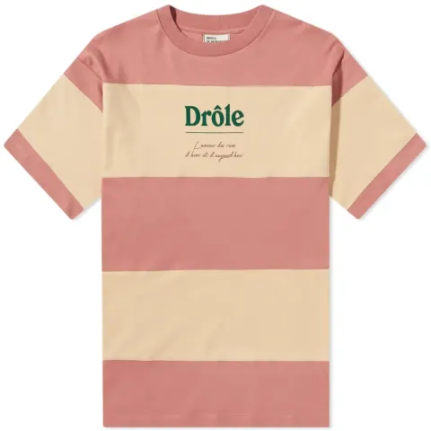 Drôle de Monsieur L'Amour Logo Striped T-Shirt