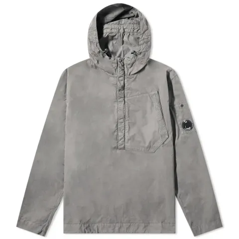 Quarter Zip Popover Hooded Overshirt
